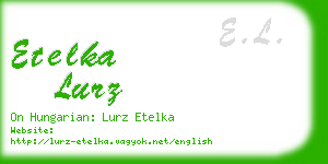 etelka lurz business card